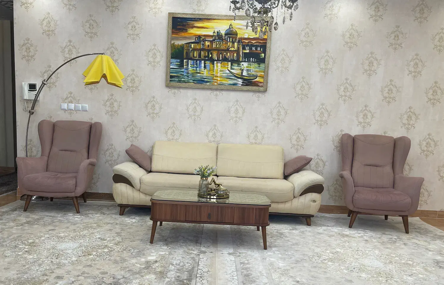 ست پنج نفره مبل|مبلمان خانگی و میز عسلی|مهاباد (آذربایجان غربی), |دیوار