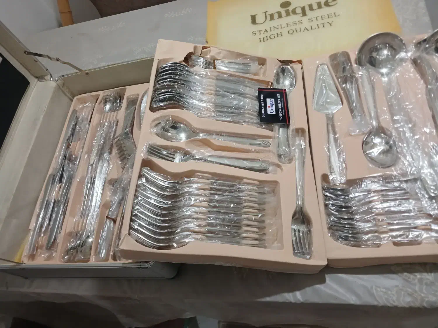 سرویس قاشق چنگال عروس ۱۸ نفره یونیک|ظروف سرو و پذیرایی|فردیس, فردیس|دیوار