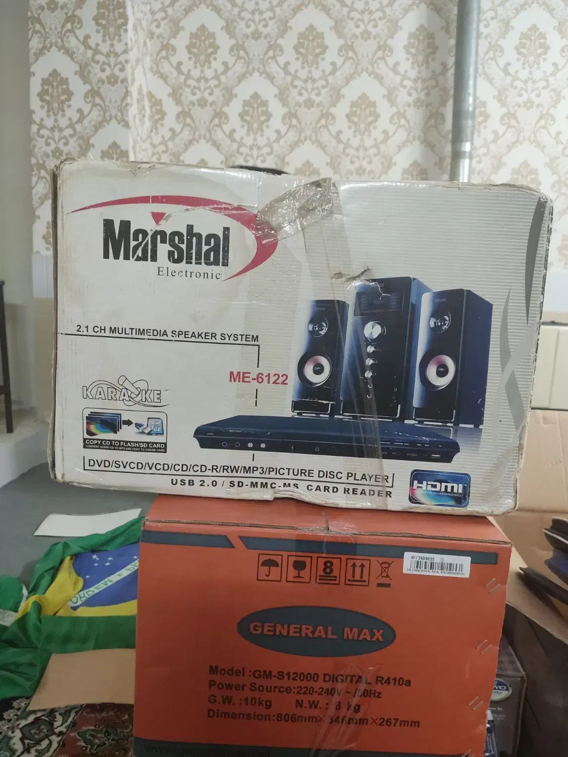 دستگاه DVD و VCD برند مارشال فلشخور|پخش‌کننده DVD و ویدیو|اصفهان, شاه پسند|دیوار