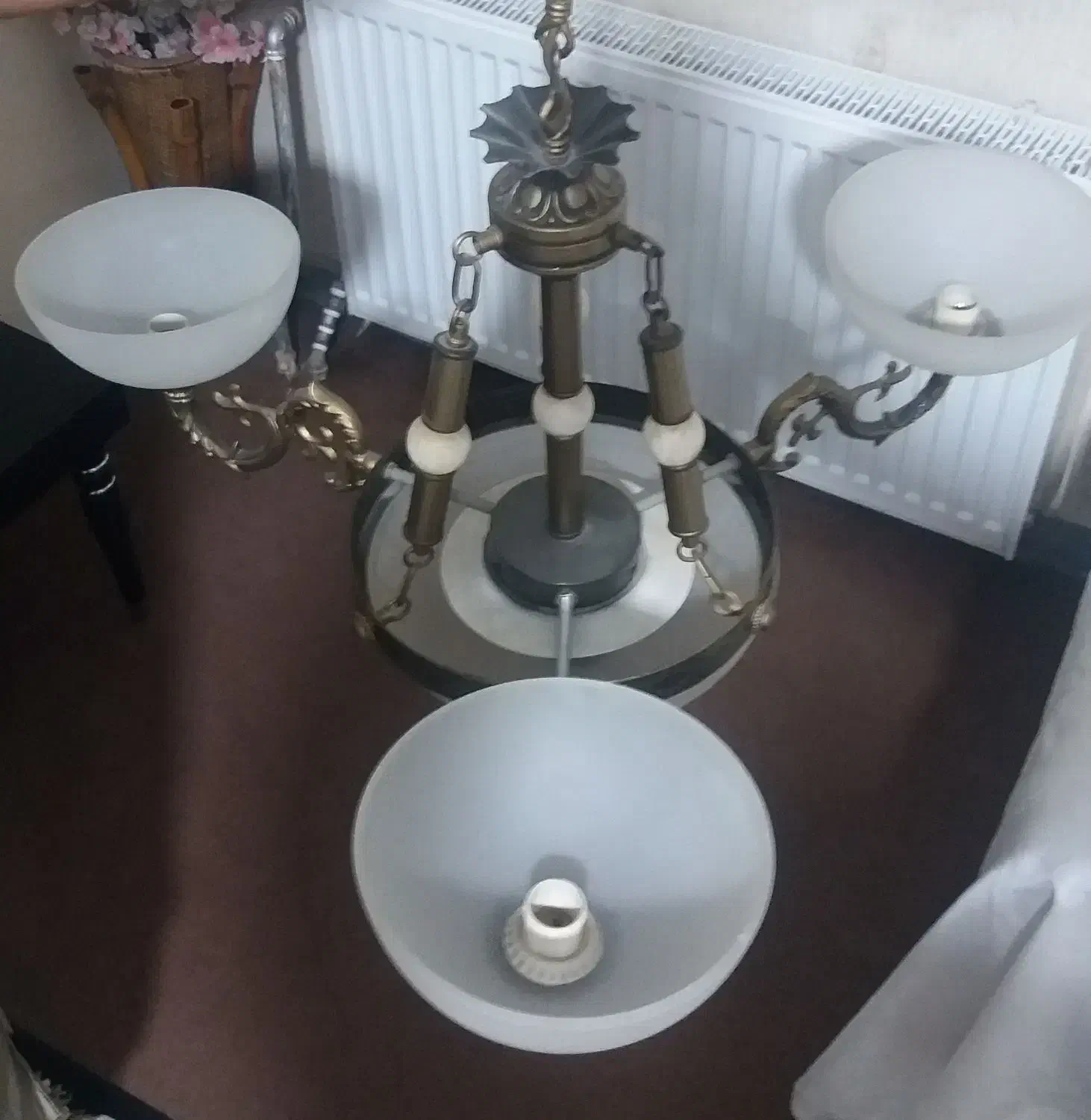 لوستر ۳ شاخه|لوستر و چراغ آویز|فردیس, فرامرزیه|دیوار