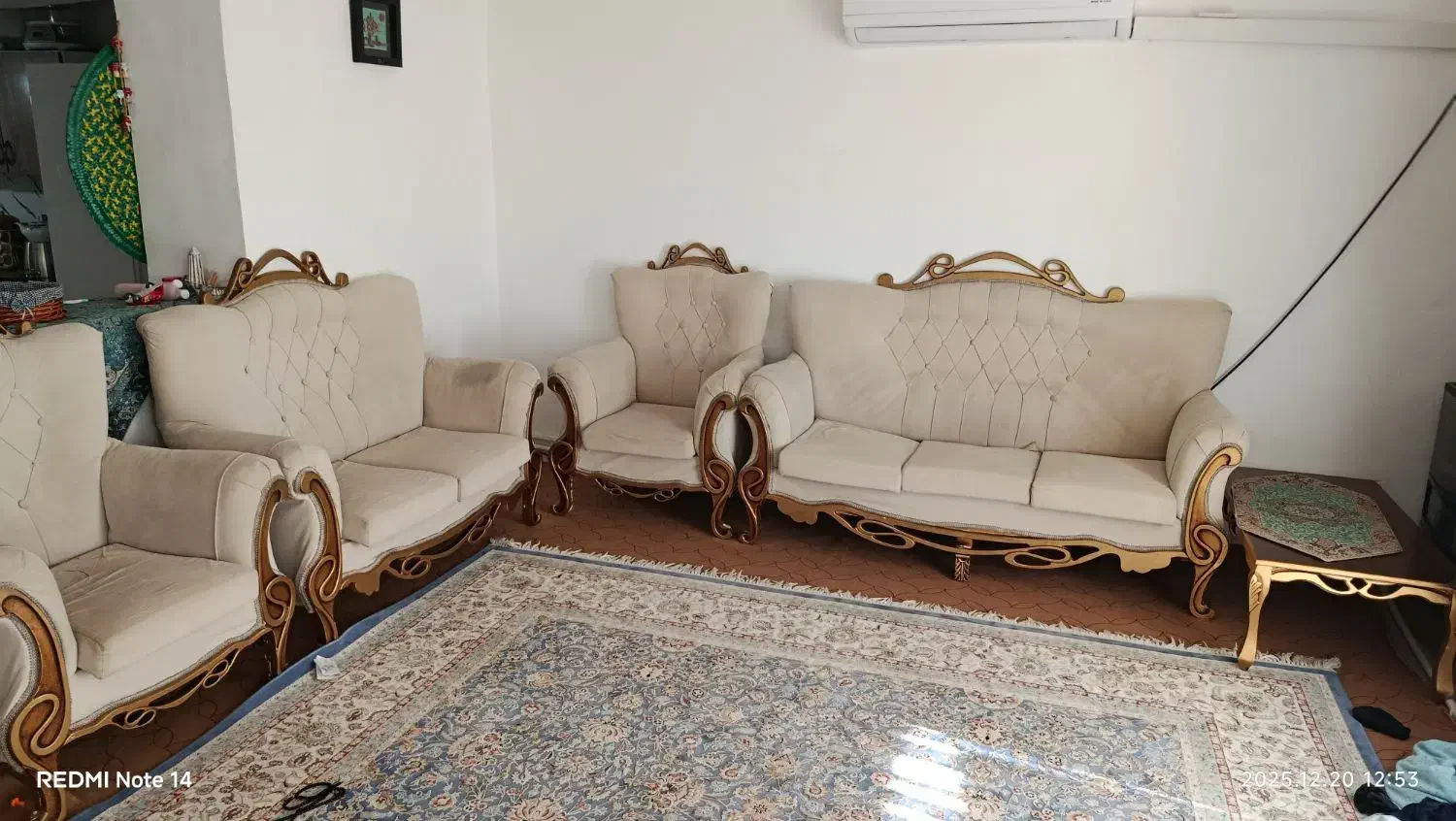 مبل 7نفره|مبلمان خانگی و میز عسلی|قلعه شاهین, |دیوار