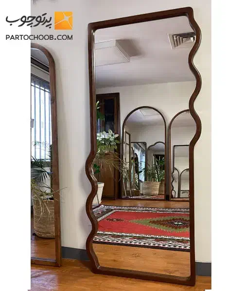 آینه قدی چوبی ،دفرمه، شیراز دکوران|آینه|شیراز, شهدای شهرک سعدی|دیوار