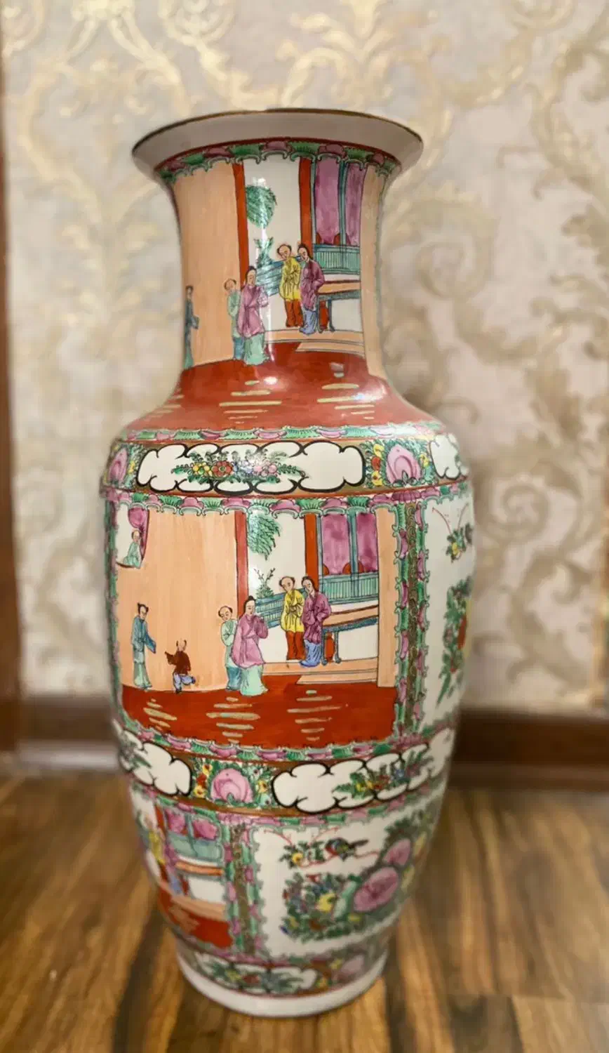 گلدان بزرگ مرغی انتیک|کلکسیون اشیاء عتیقه|اصفهان, فیض|دیوار