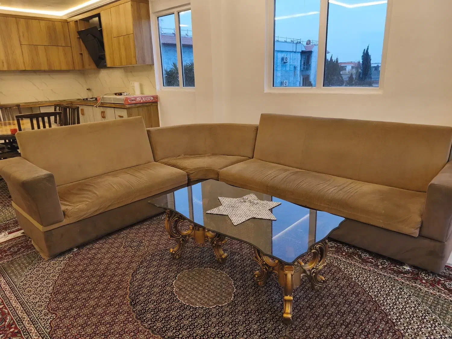 مبل ال و فرش و ناهارخوری و تخت|مبلمان خانگی و میز عسلی|نوشهر, |دیوار