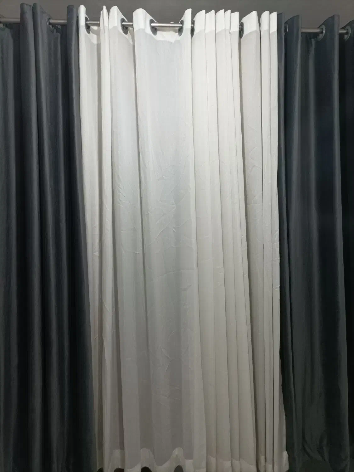 پرده پانچی پذیرایی و تراس و اتاق و آشپزخانه|پرده، رانر، رومیزی|رشت, کوی امام رضا|دیوار