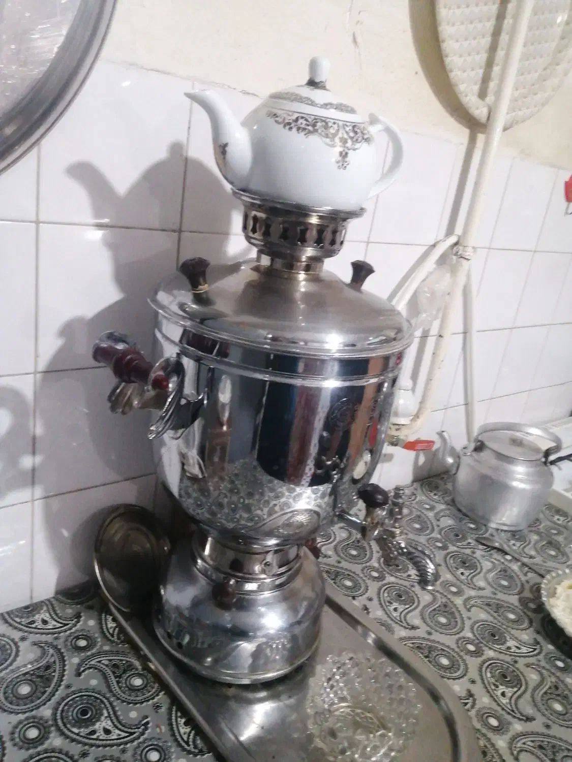 سماور|سماور، چای‌ساز، قهوه‌ساز|جوانرود, |دیوار