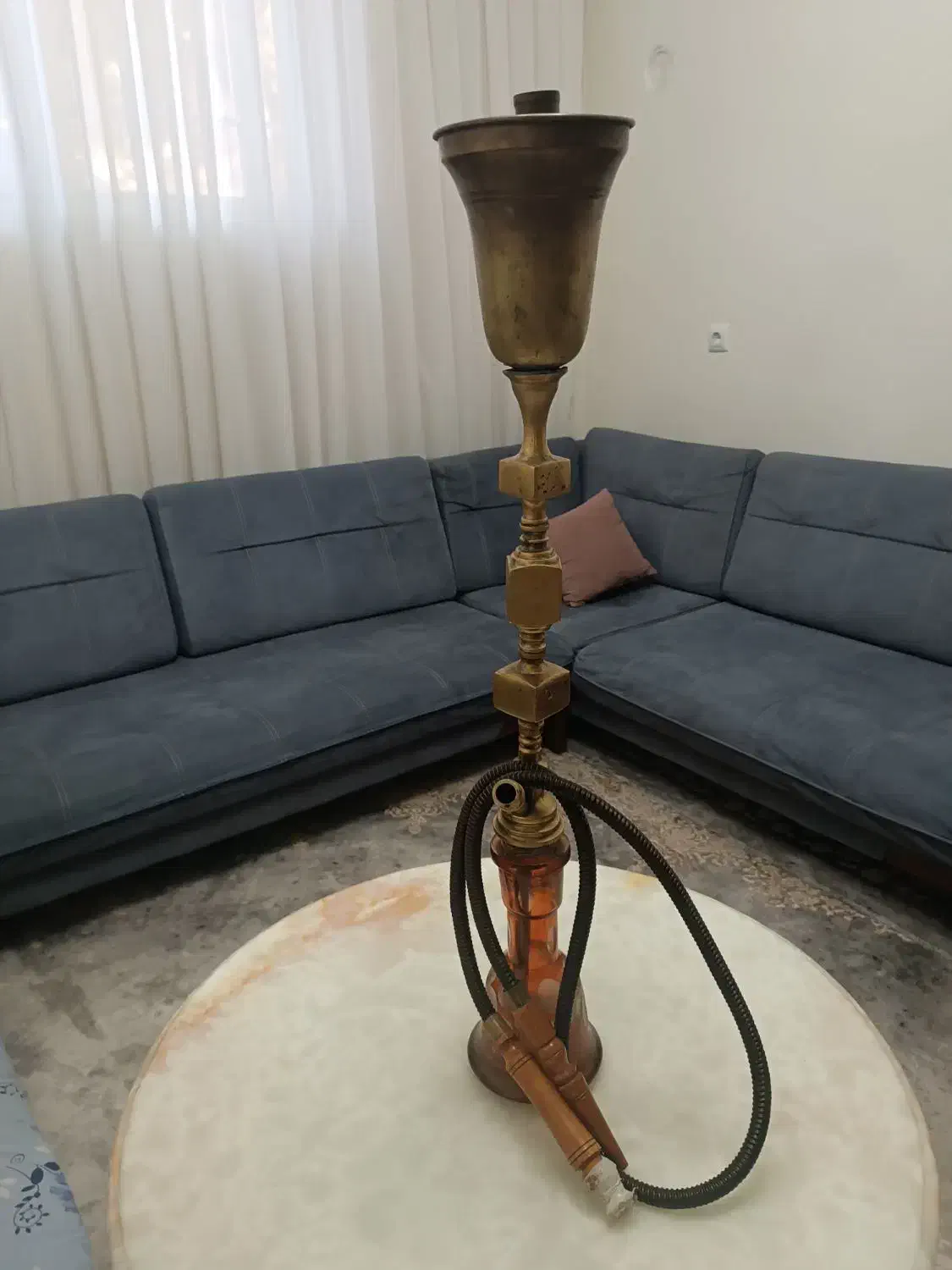 قلیون برنجی|کلکسیون اشیاء عتیقه|شهریار, شهرک بهاران (ویره)|دیوار