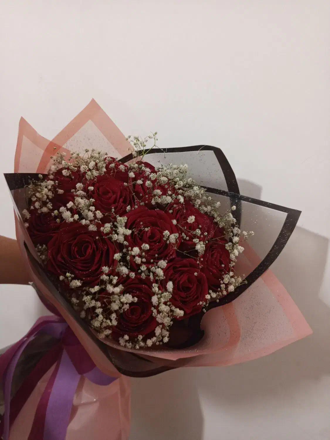 دسته گل رز روبان جیگری|گل مصنوعی|سبزوار, توحیدشهر|دیوار