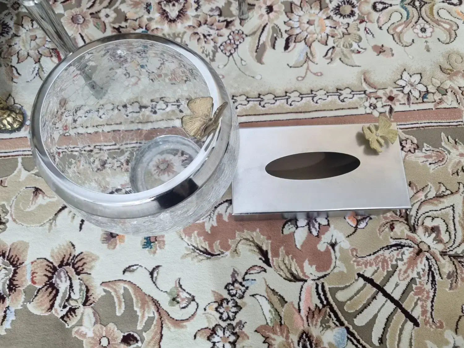 سطل وجای دستمال کاغذی|صنایع دستی و سایر لوازم تزئینی|دهگلان, |دیوار