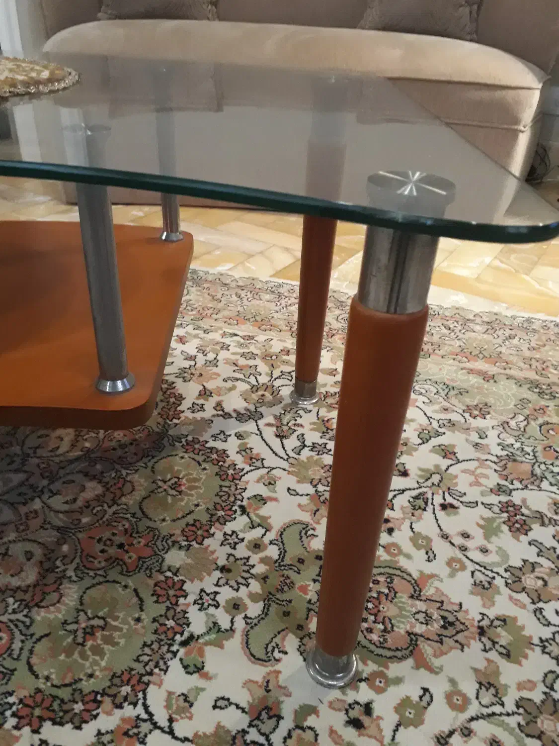 میز عسلی 3 تیکه با میز جلو مبلی / پایه چوبی|مبلمان خانگی و میز عسلی|رشت, امین الضرب|دیوار