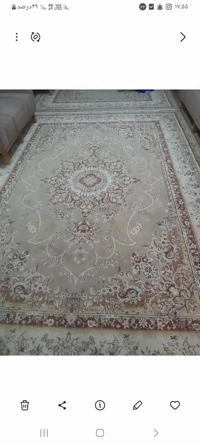 دو عدد فرش نه متری|فرش|رشت, لاکان شهر|دیوار