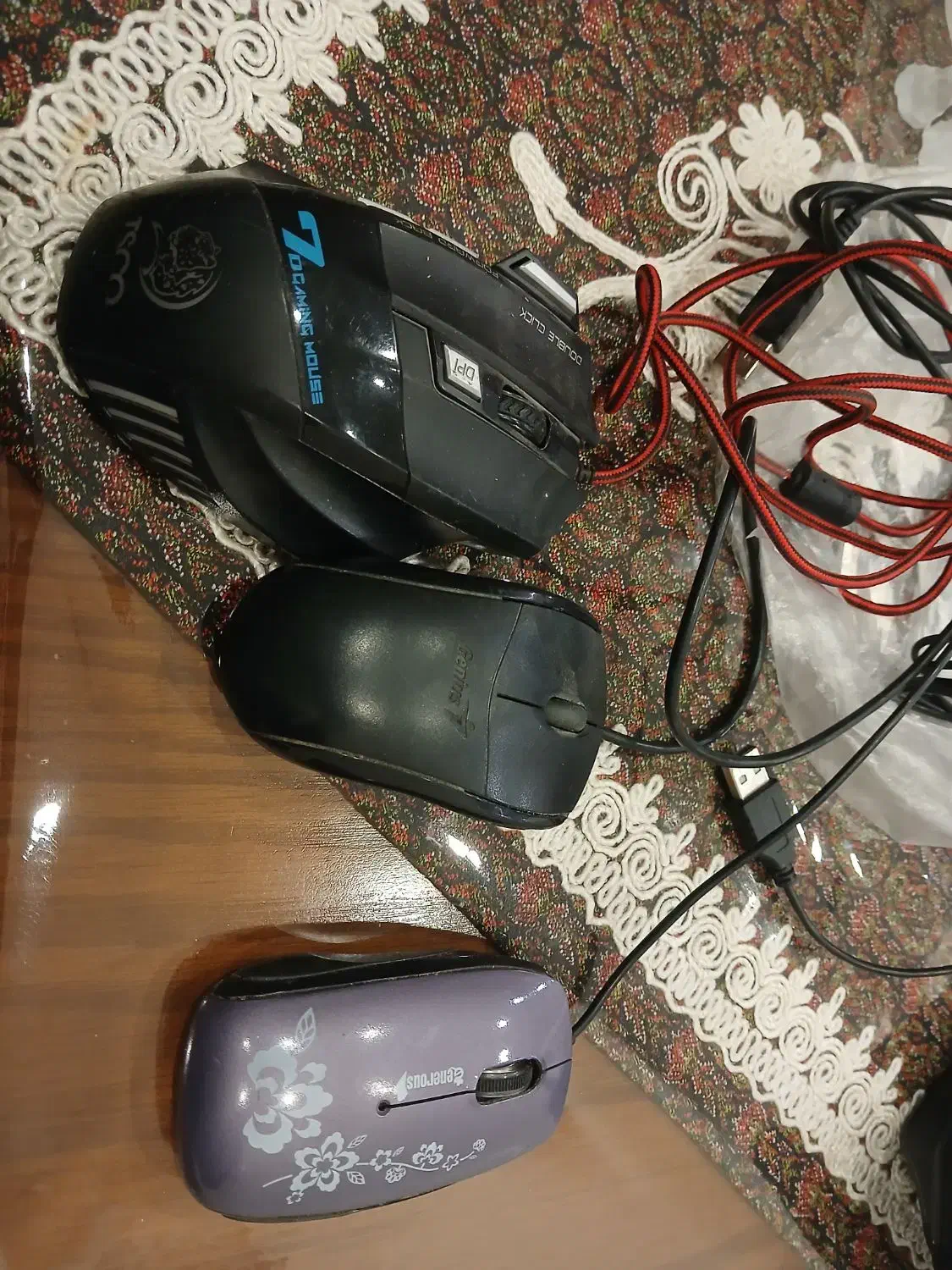 ۳ عدد موس گیمینگ و معمولی|قطعات و لوازم جانبی رایانه|مشهد, شهید فرامرز عباسی|دیوار