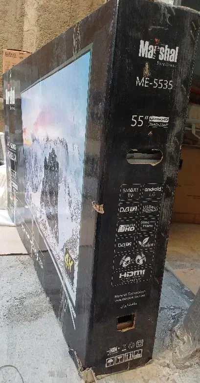 کارتون تلویزیون ۵۵ اینچ|تلویزیون و پروژکتور|تهران, اسفندیاری|دیوار