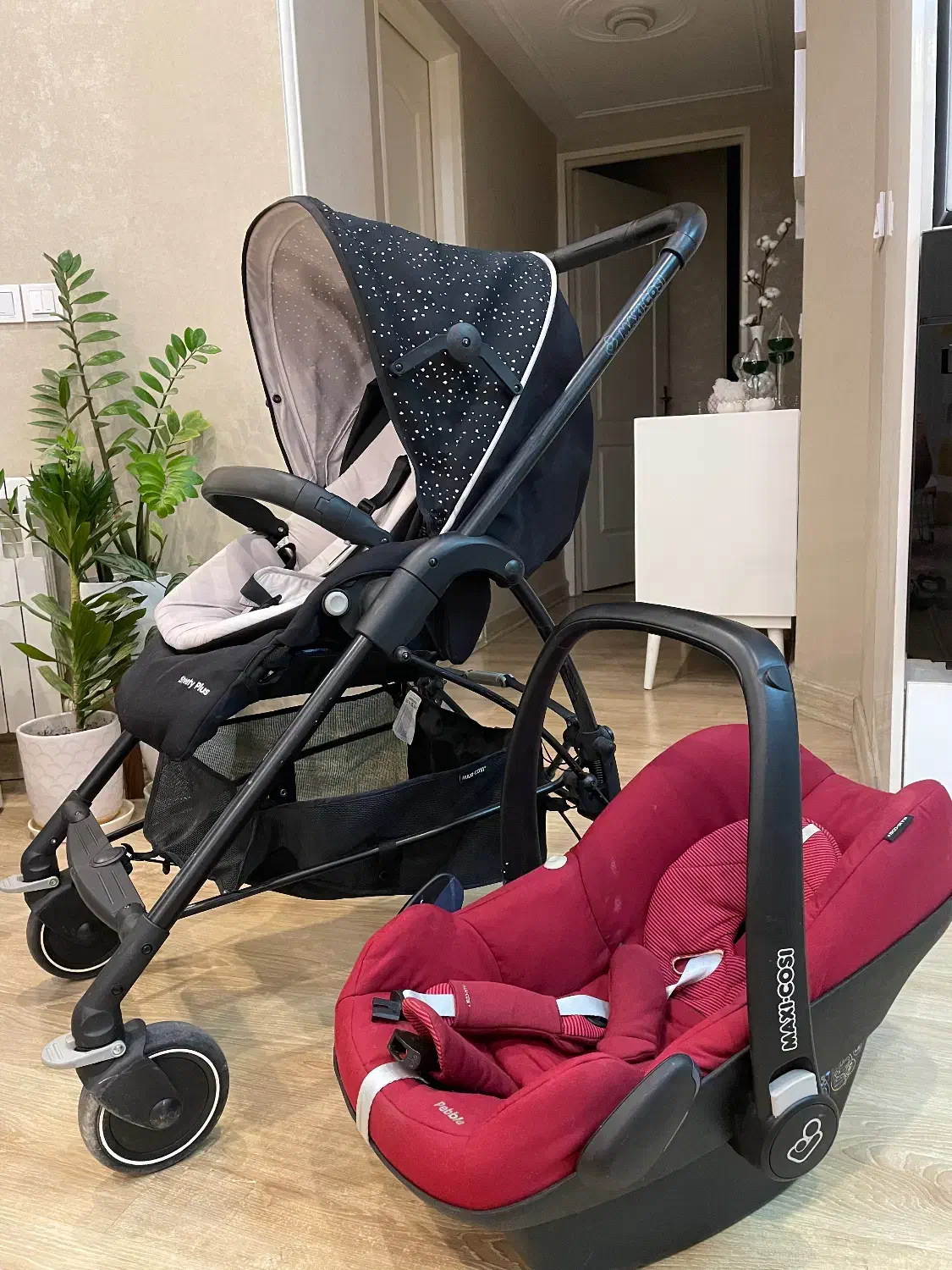 ست کالسکه و کریر مکسی کوزی مدل استریت پلاس|کالسکه و لوازم جانبی|تهران, شاهین|دیوار