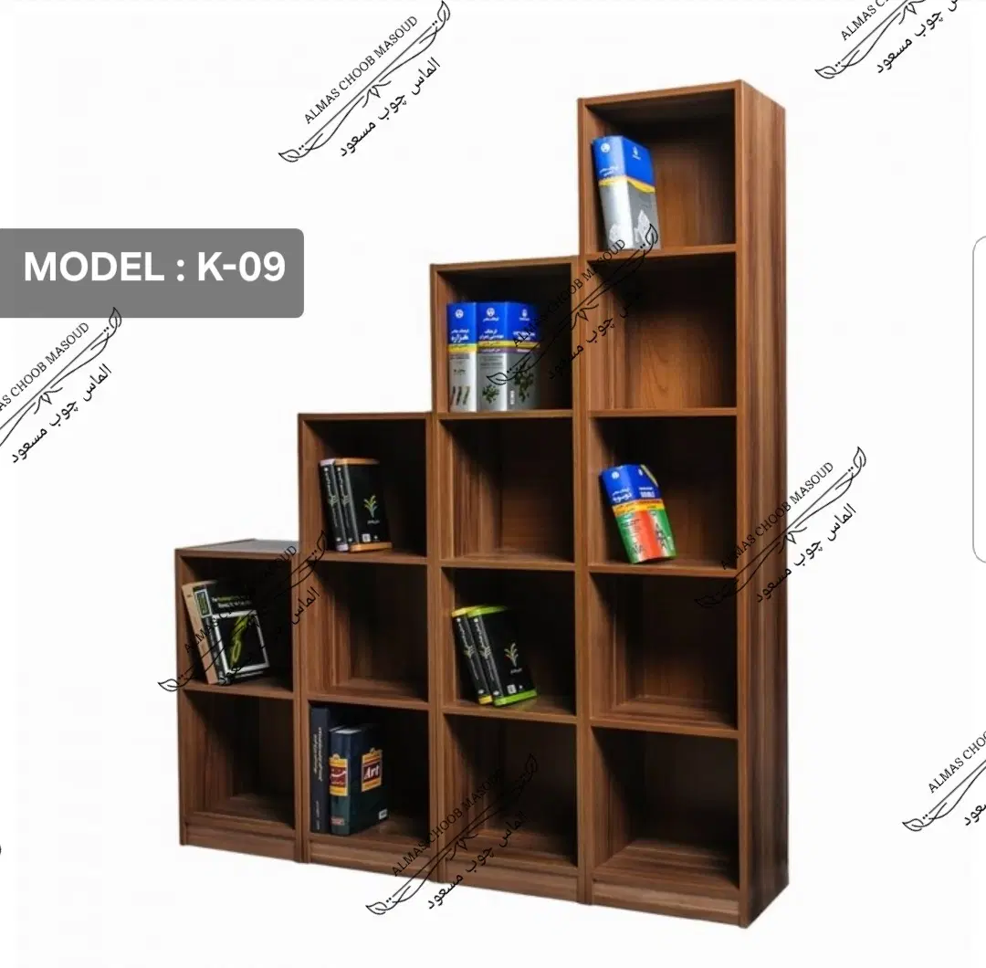 کتابخونه پله ای الماس چوب مسعود ( مدل K-09 )|کتابخانه، شلف، قفسه‌های دیواری|تهران, اوقاف|دیوار