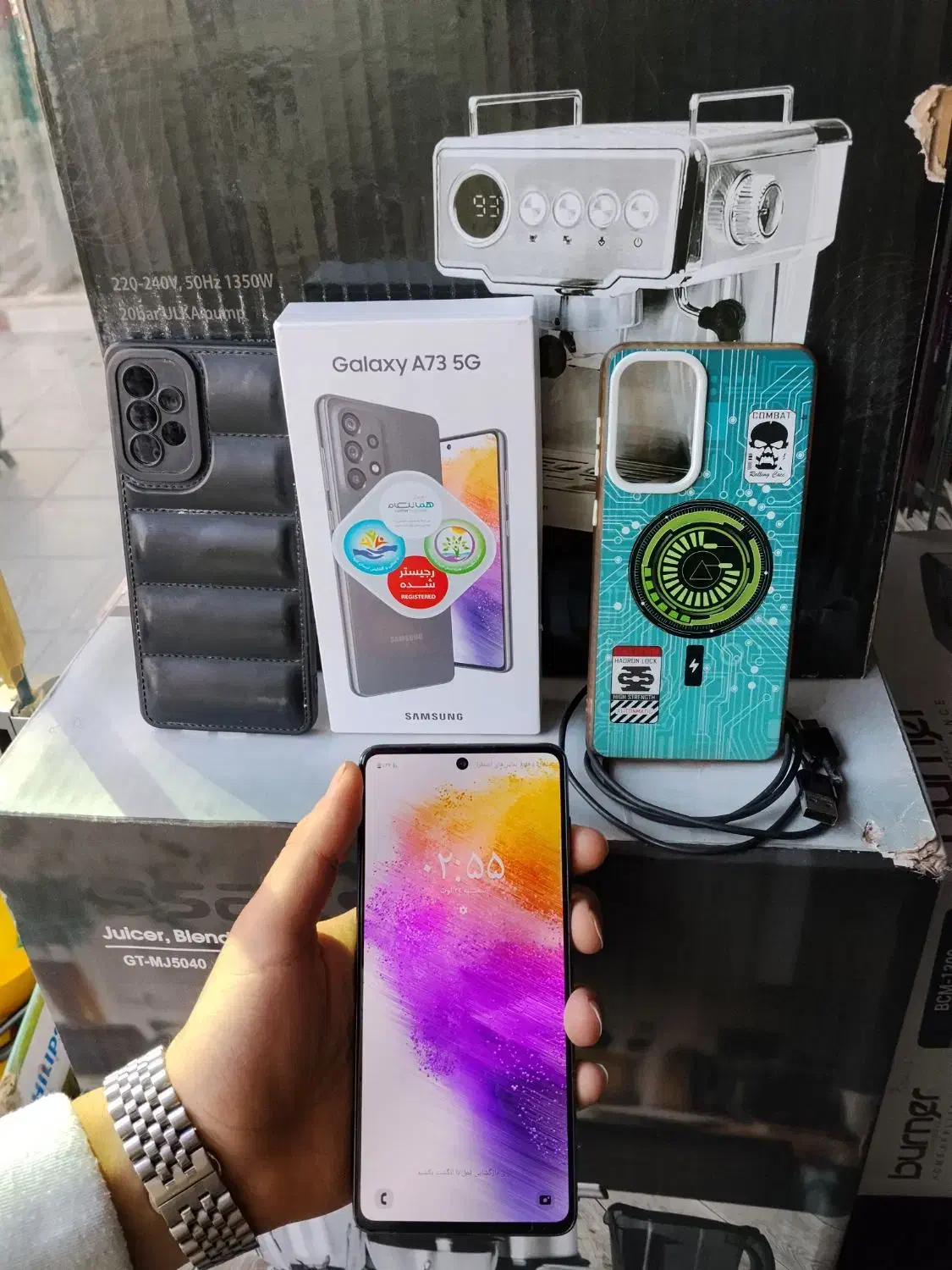 گوشی سامسونگA73/حافظه256رام8/موبایل مختاری|موبایل|قرچک, مهدیه|دیوار