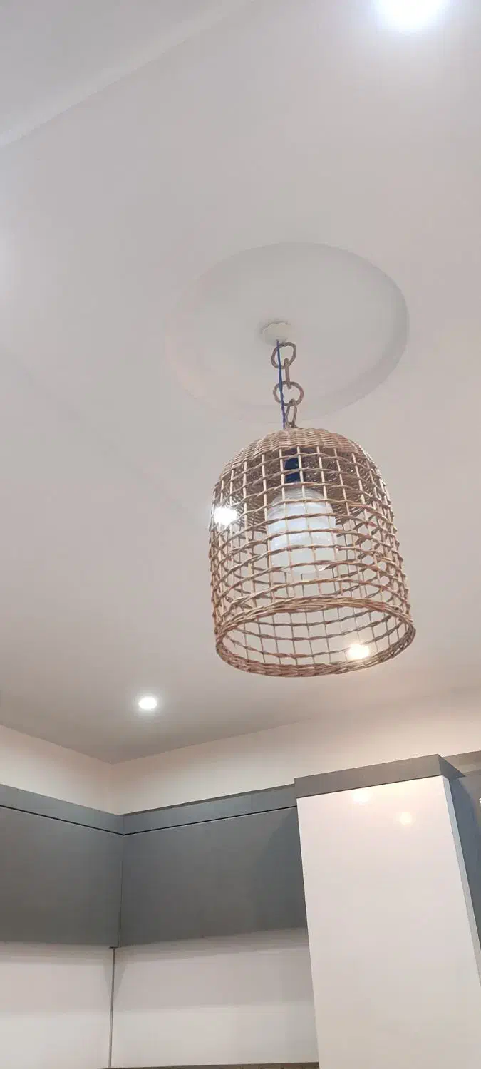 لوستر حصیری|لوستر و چراغ آویز|املش, |دیوار