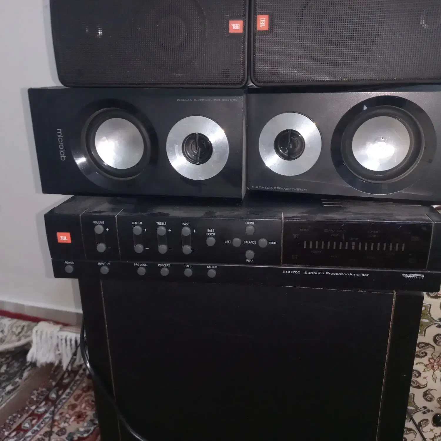 اسپیکر و امپلی jbl|سیستم صوتی خانگی|تهران, شهرک طالقانی|دیوار