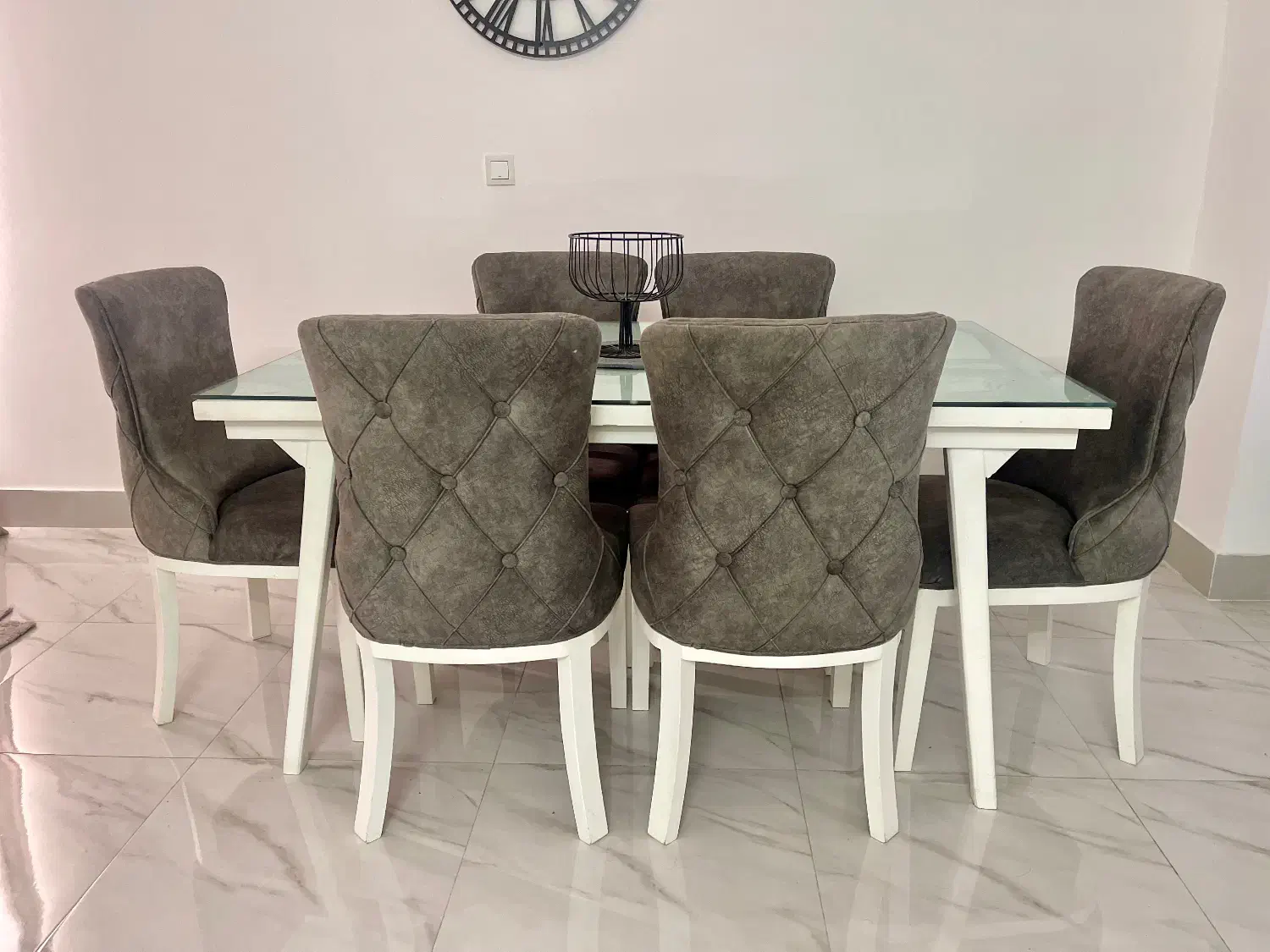 میز نهارخوری شش نفره|میز و صندلی غذاخوری|چالوس, |دیوار