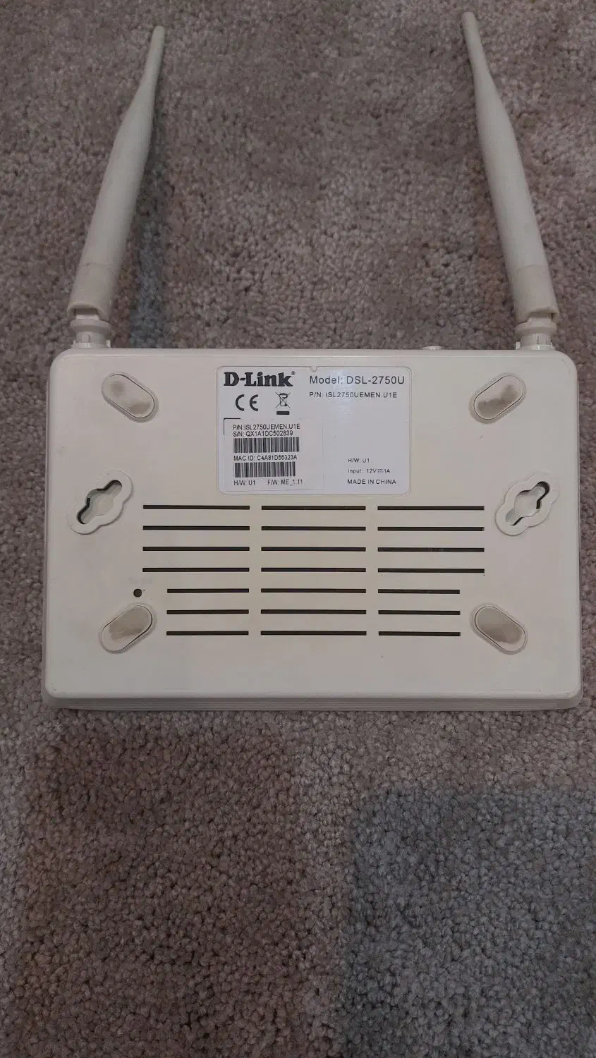 مودم دی لینک DSL-2750u|مودم و تجهیزات شبکه|تهران, دستغیب|دیوار