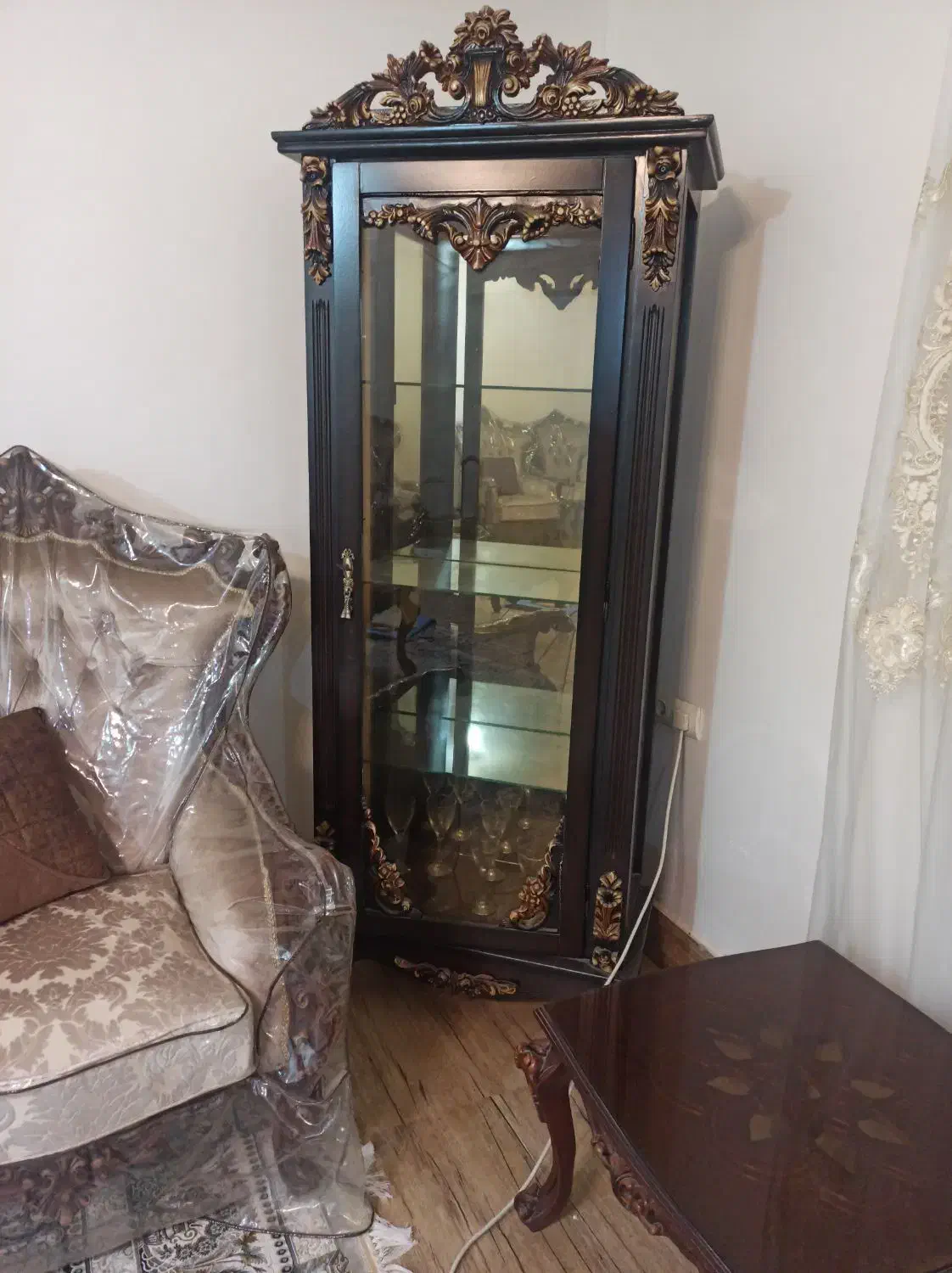 بوفه چوب راش|بوفه، ویترین، کنسول|بندر امام خمینی, |دیوار