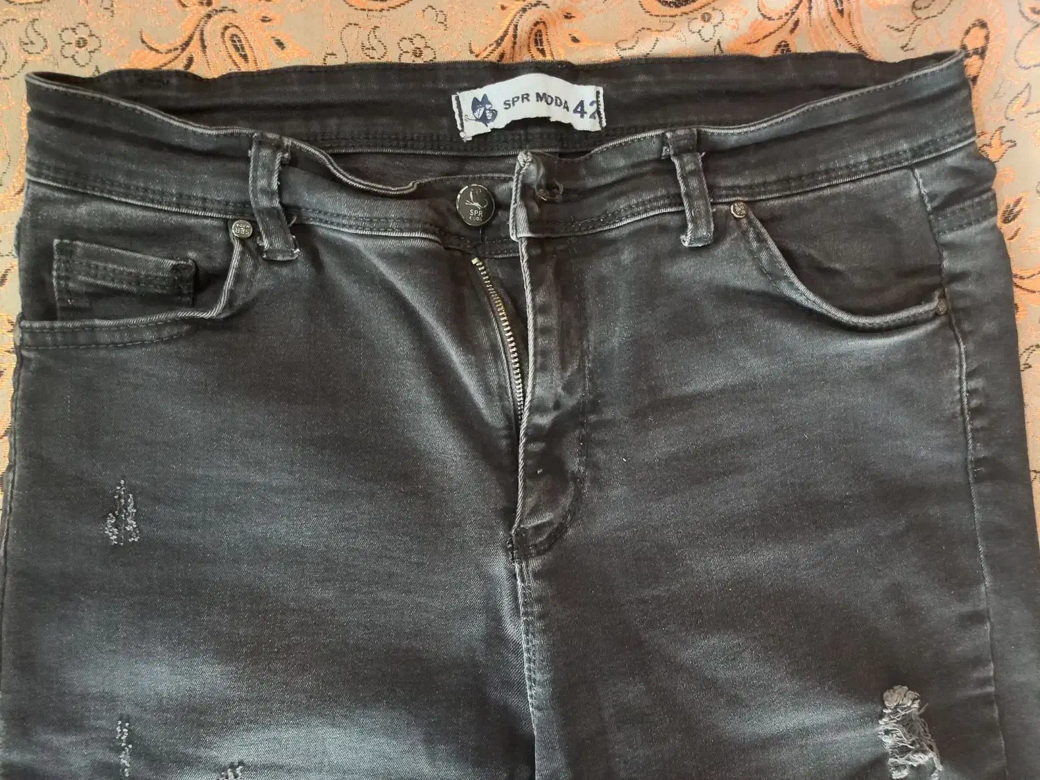 شلوار لی مشکی زاپ دار زنانه سایز ۳۸ تا ۴۰|لباس|کرج, گلشهر|دیوار