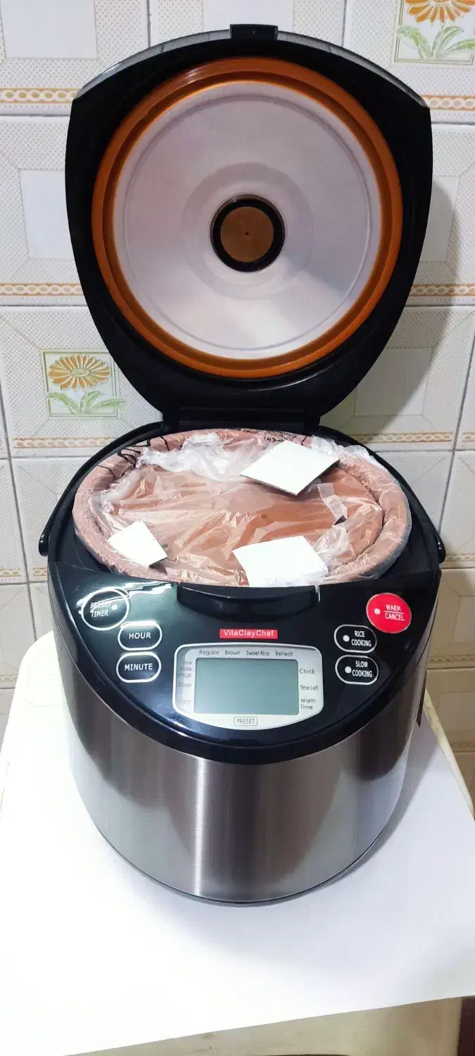 پلوپز هوشمند سفالی نو مناسب جهیزیه|ظروف پخت‌وپز|بیرجند, |دیوار