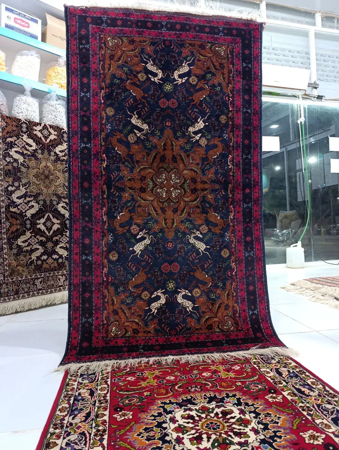 قالیچه دستبافت سنگان|فرش|خواف, |دیوار