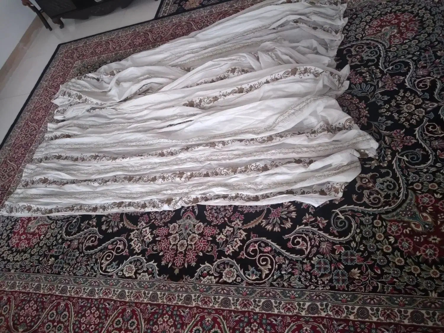 پرده سالن با والان|پرده، رانر، رومیزی|بروجرد, |دیوار