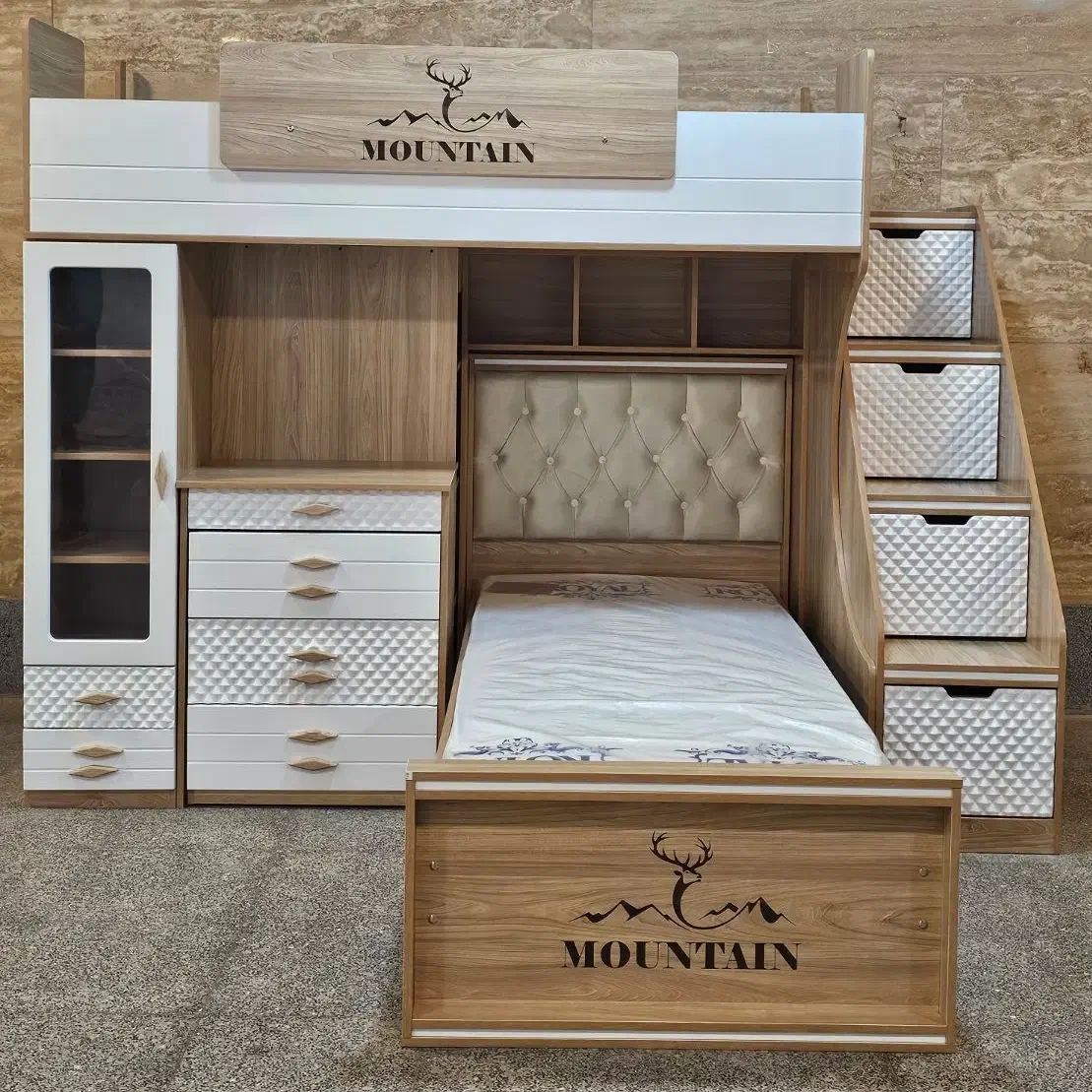 تخت دوطبقه هانتر|تخت و سرویس خواب|شیراز, شهرک گلها|دیوار