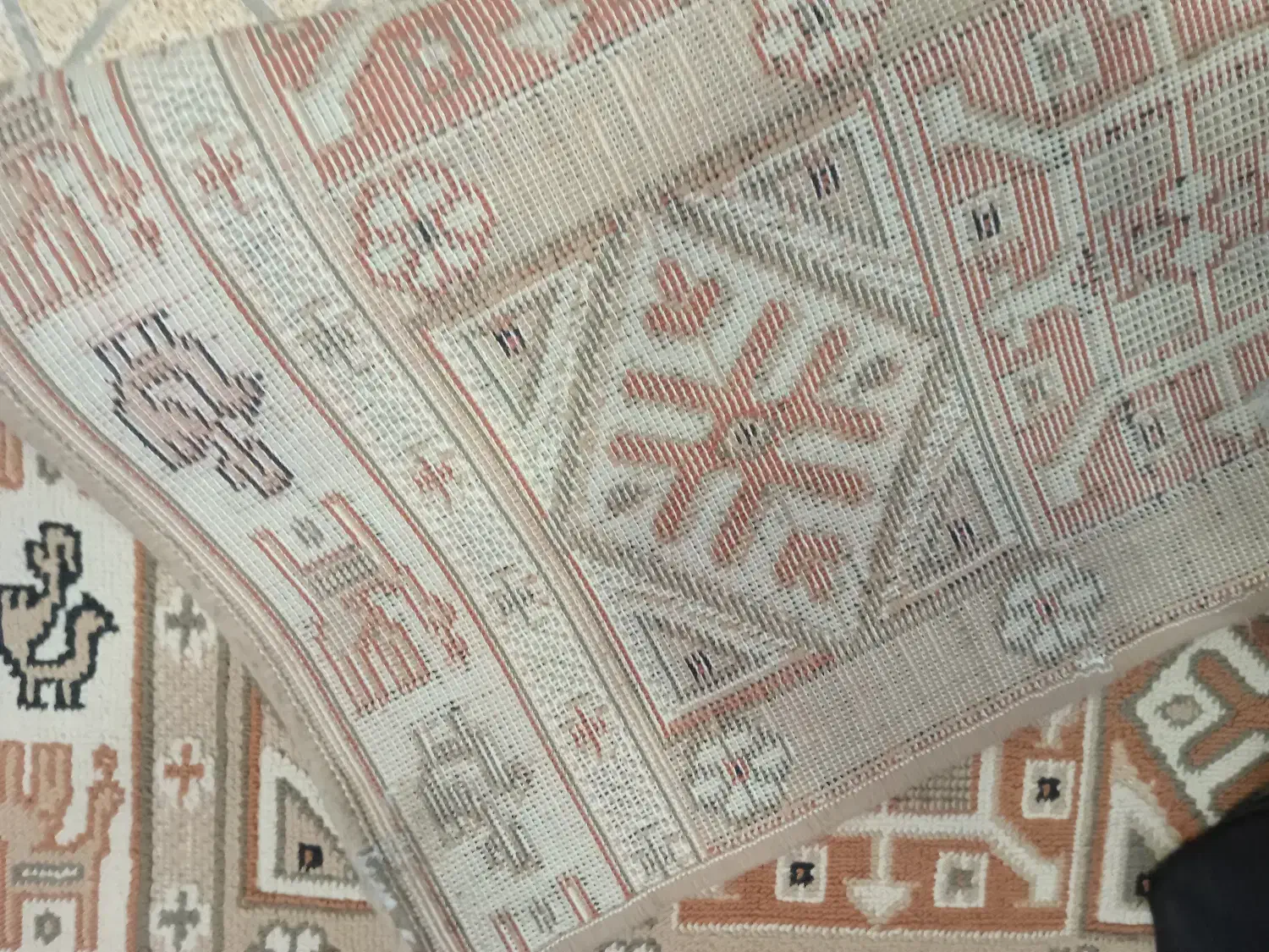 کناره گلیمی وفرشی|گلیم، جاجیم، گبه|ایلام, |دیوار