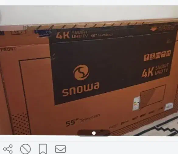 تلوزیون اسنوا اسمارت ۵۵اینچ اندروید ultra پلمپ|تلویزیون و پروژکتور|شیراز, طلاب|دیوار