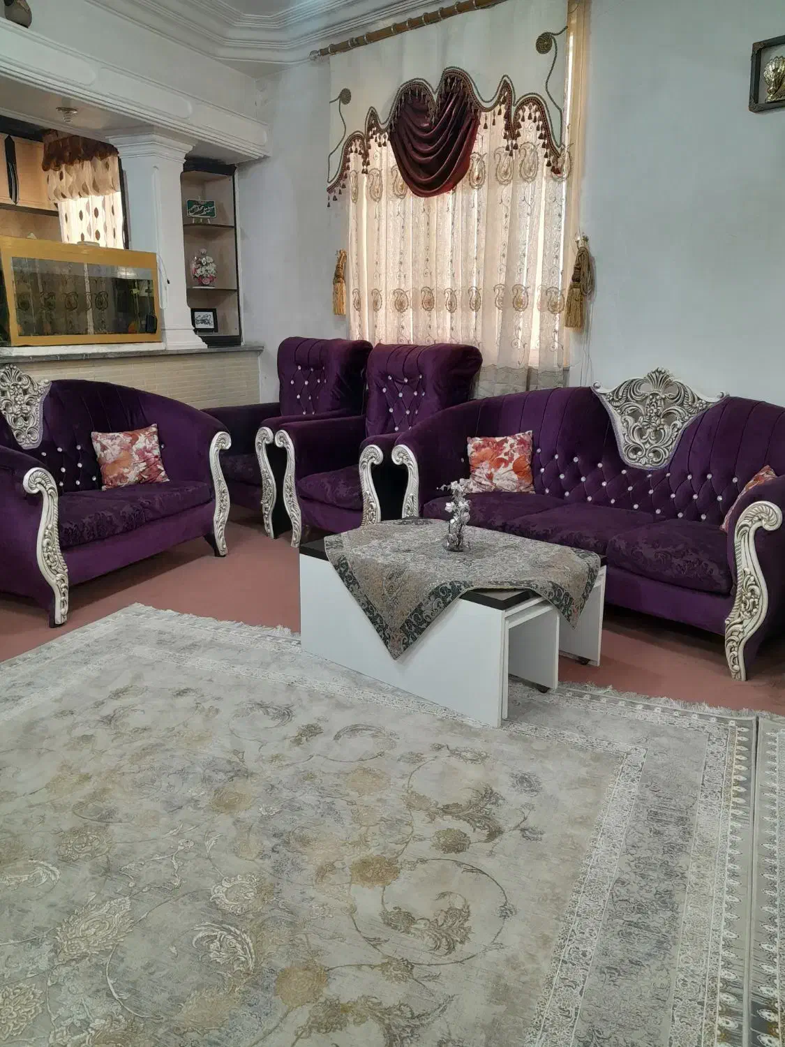 مبل هفت نفره به همراه جلو مبلی و ۴ عددعسلی|مبلمان خانگی و میز عسلی|نظرآباد, نظرآباد|دیوار