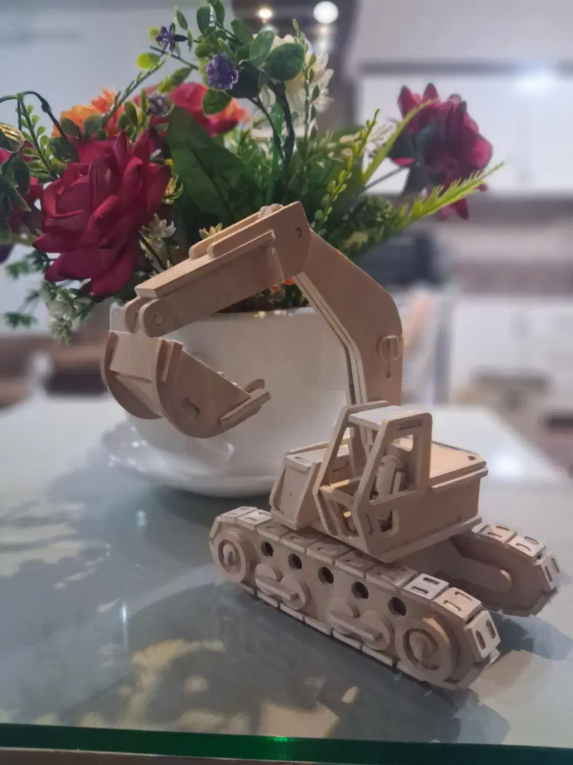 بیل مکانیکی چوبی|اسباببازی|ورزنه, |دیوار