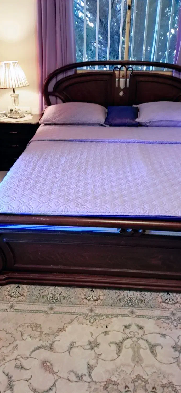 سرویس خواب چوبی دونفره|تخت و سرویس خواب|هچیرود, |دیوار