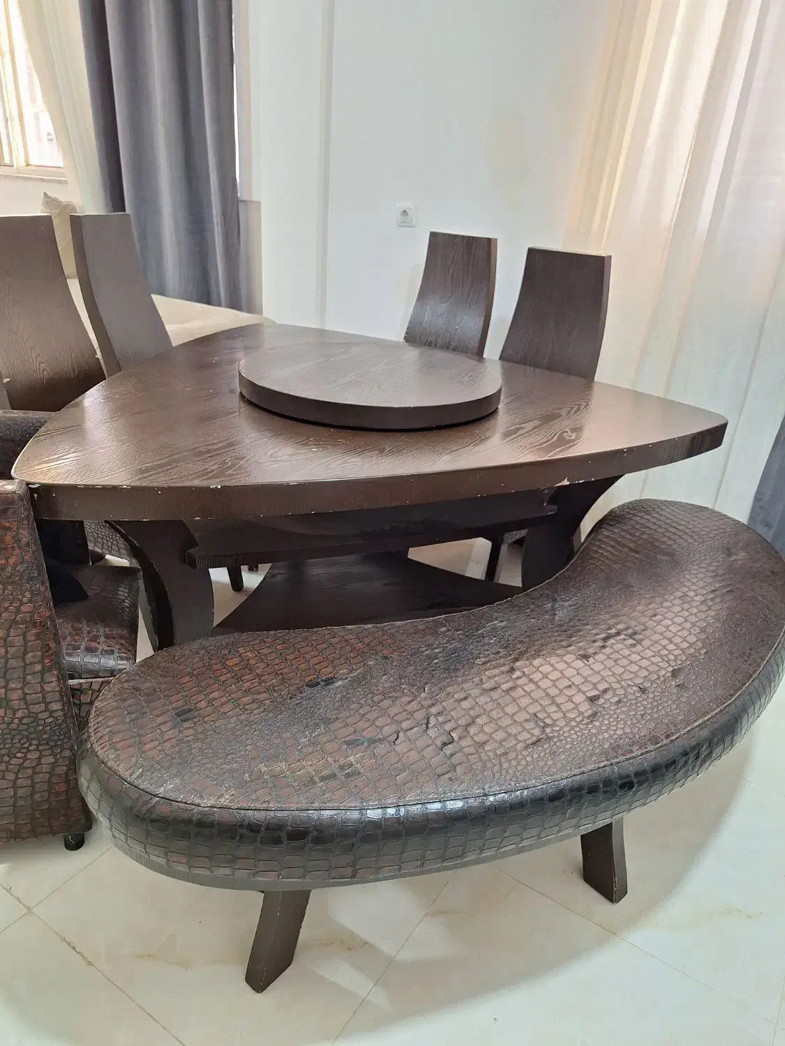 سرویس ۸ نفره نهارخوری|میز و صندلی غذاخوری|مسجد سلیمان, |دیوار