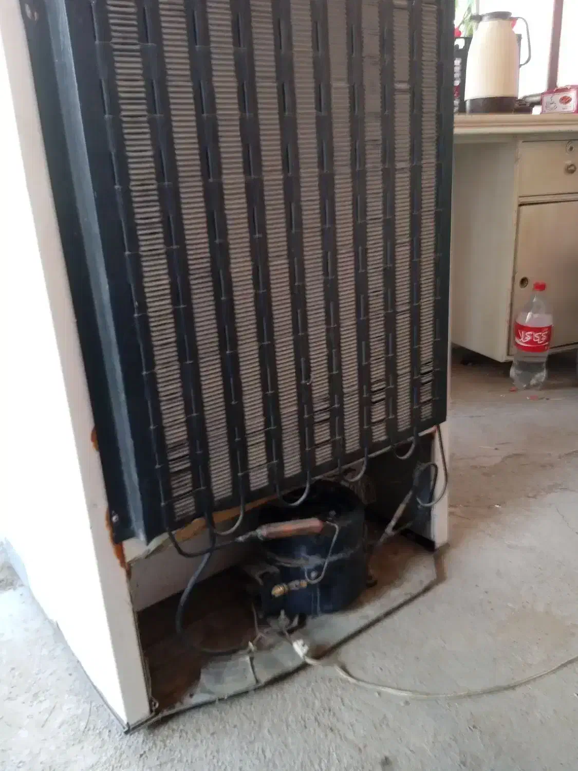 یخچال|یخچال و فریزر|بافت, |دیوار