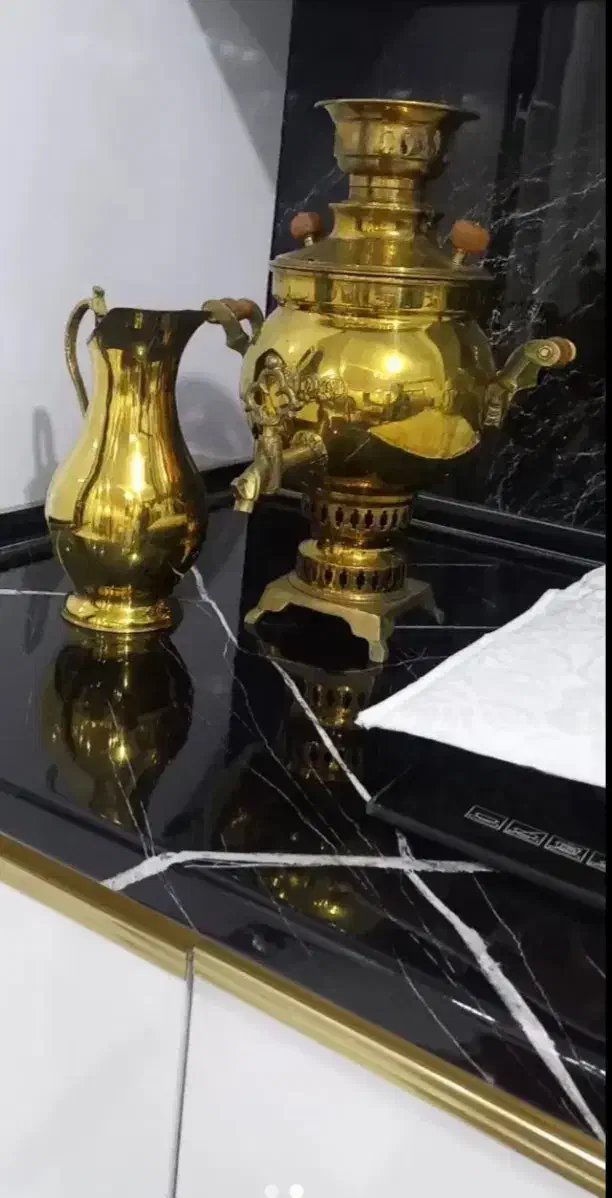 دو سماور برنزی قدیمی|سماور، چایساز، قهوهساز|اردبیل, |دیوار