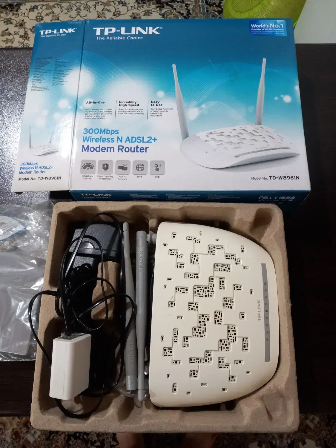 مودم رویتر +ADSL2|مودم و تجهیزات شبکه|اهواز, کوی صادقیه|دیوار