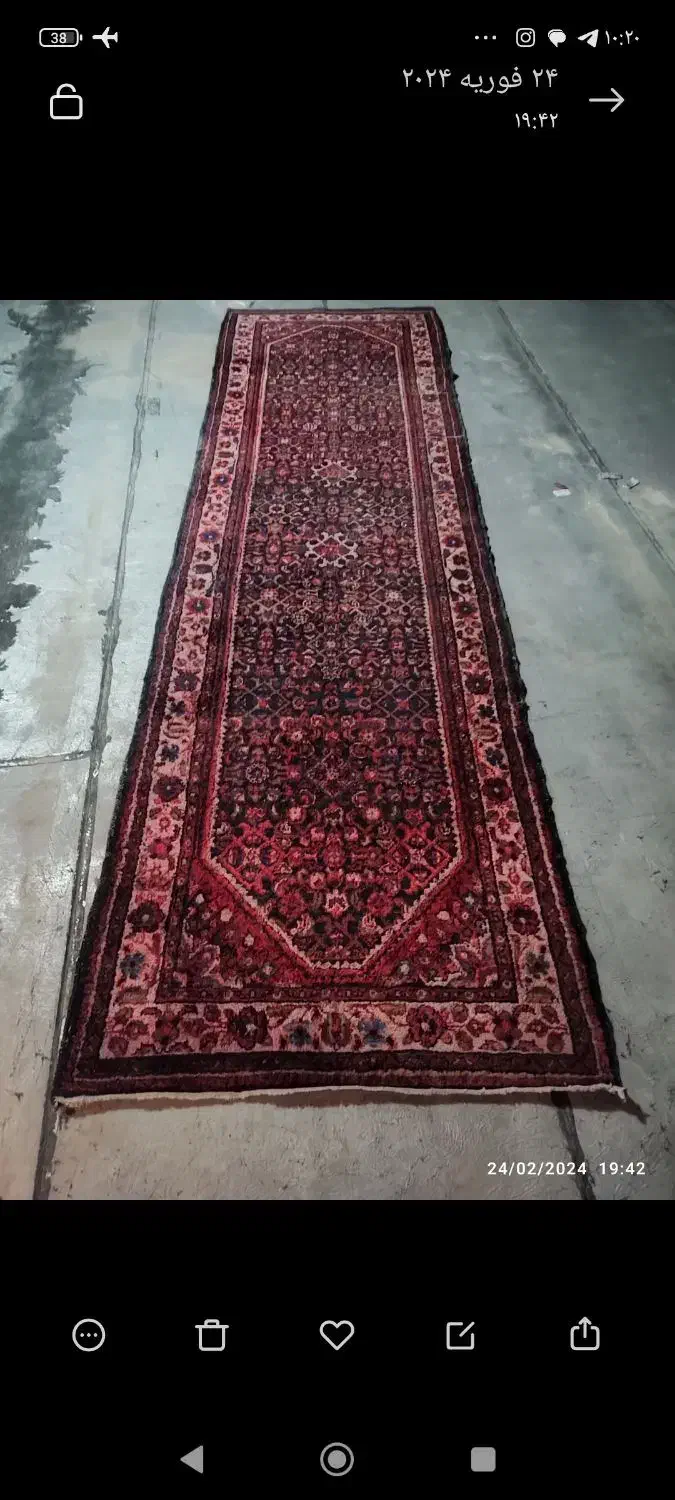 فرش پشمی دستبافت قدیمی به فروش میرسد|فرش|قم, نیروگاه|دیوار