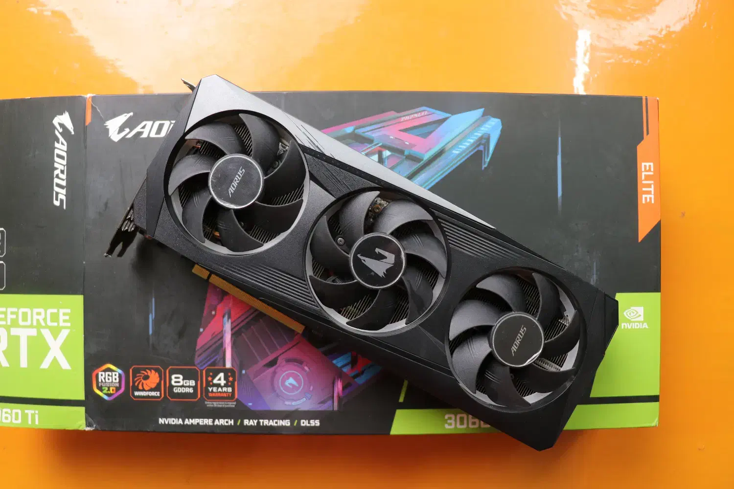 کارت گرافیک GIGABYTE AORUS RTX 3060 Ti ELITE 8G|قطعات و لوازم جانبی رایانه|کاشمر, |دیوار