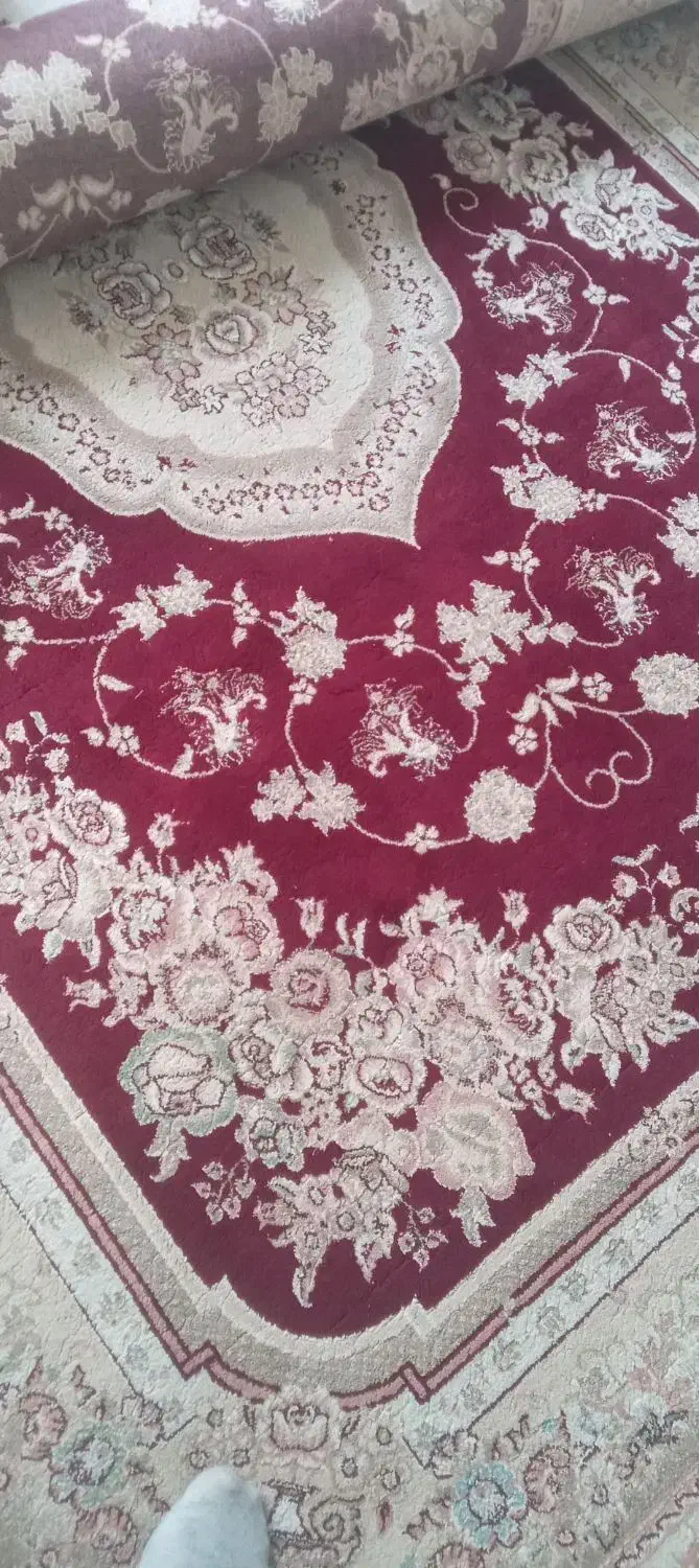 فرش ۶ متری جفت زرشکی۵۰۰شانه|فرش|مشکین‌دشت, |دیوار