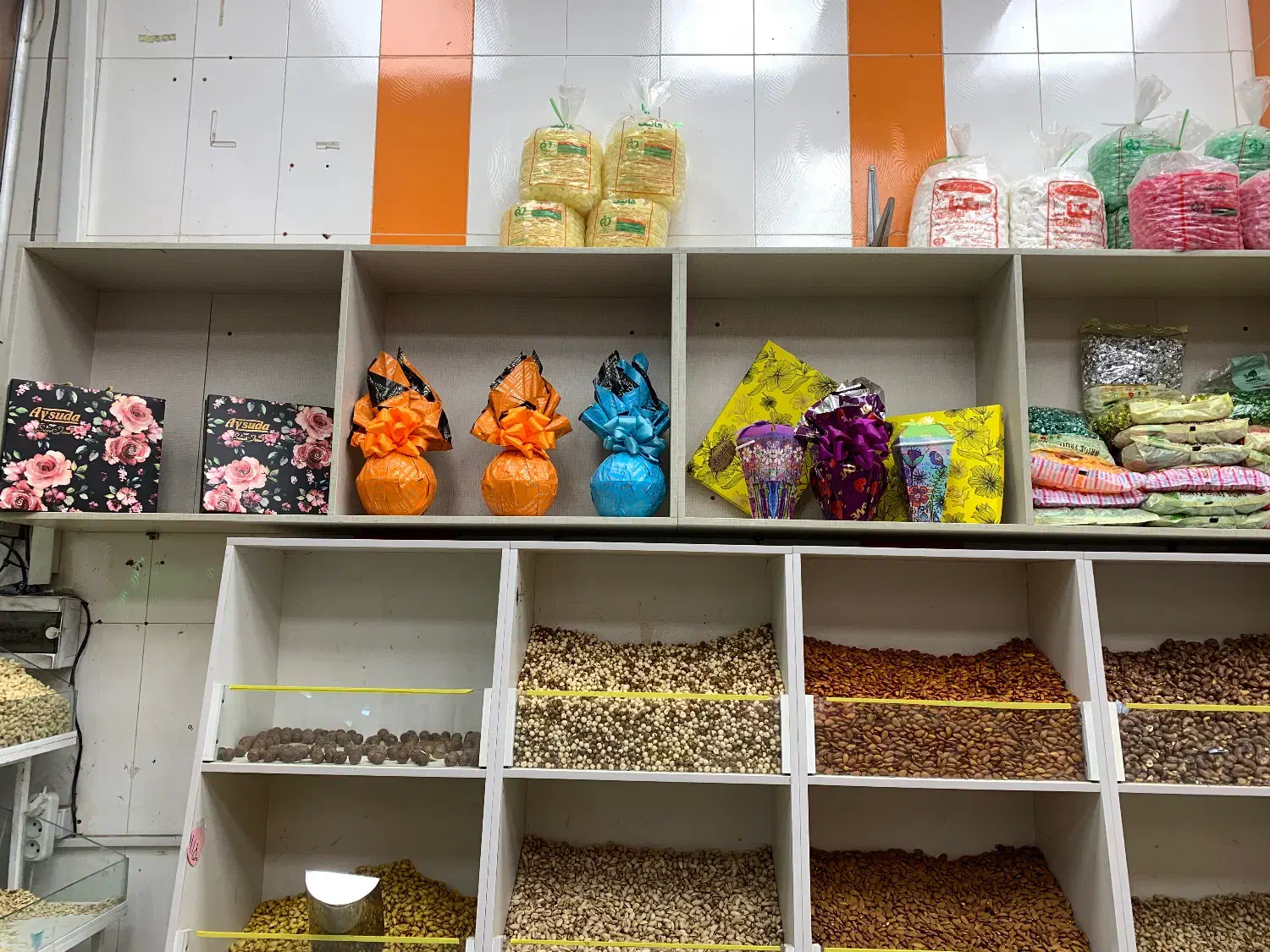 Mdf قفسه ام دی اف آجیل|کتابخانه، شلف، قفسههای دیواری|آبیک, |دیوار