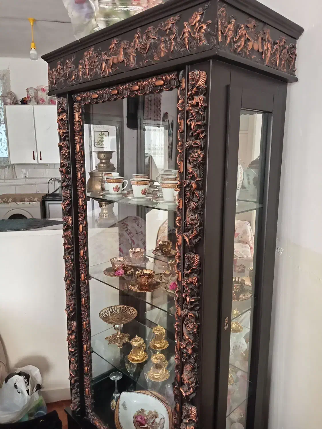 بوفه|بوفه، ویترین، کنسول|میانه, |دیوار