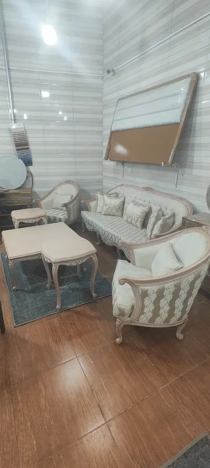 مبل فرانسوی منبت سولار|مبلمان خانگی و میز عسلی|میانه, |دیوار