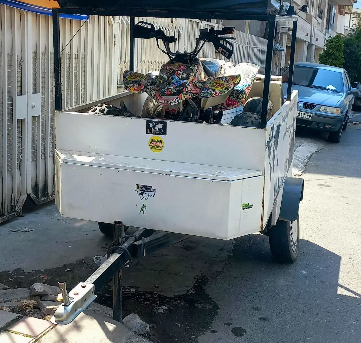 موتورچهارچرخ بهمراه ریموک یدک کش|موتورسیکلت|رشت, گلسار|دیوار