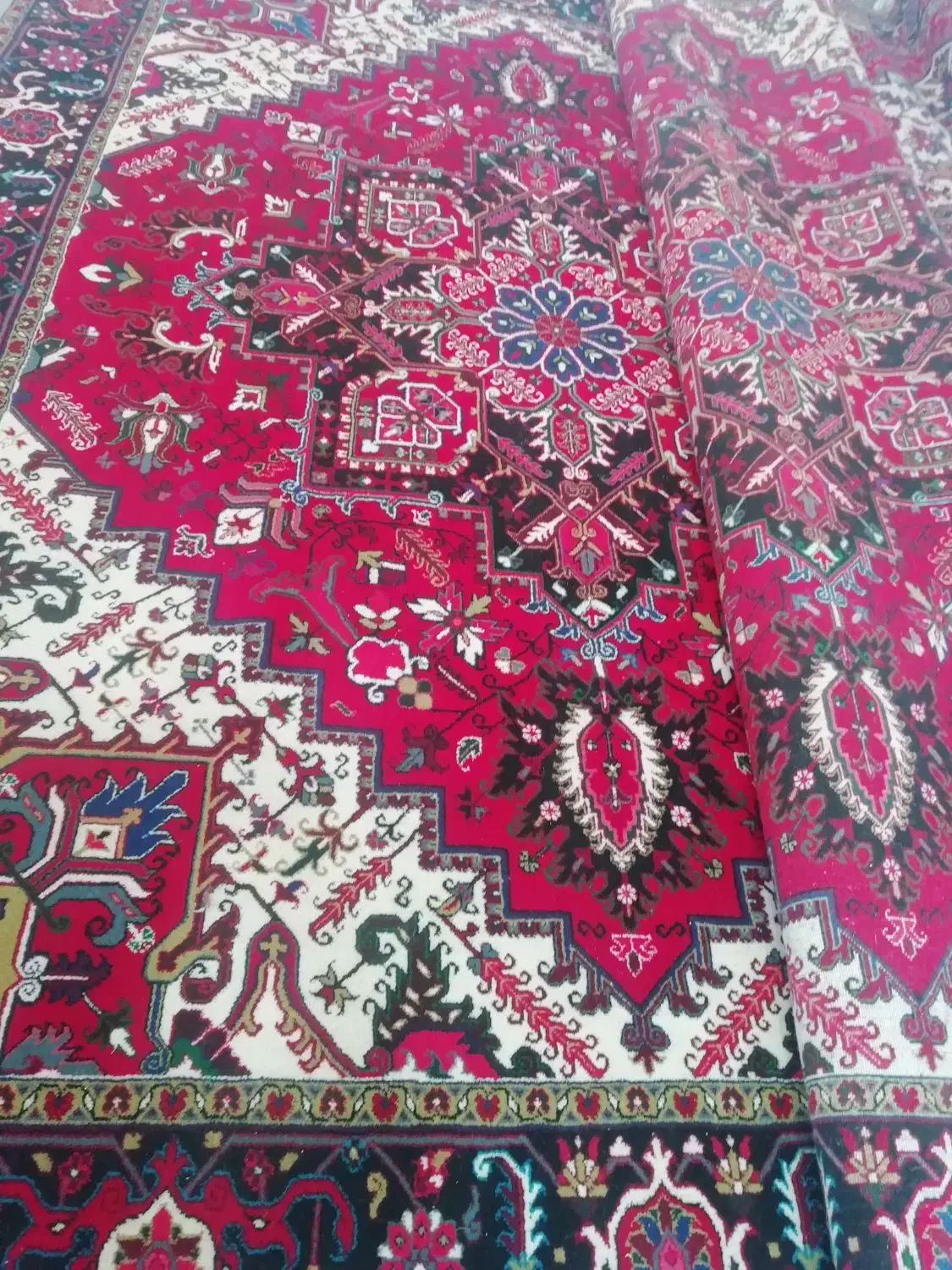 فرش هریس. مهربان. شربیان با اقساط 24|فرش|خسروشاه, |دیوار