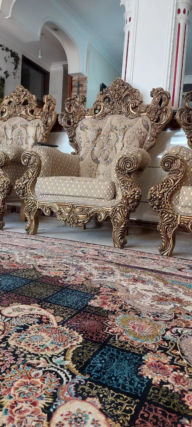 مبل سلطنتی اصل طرح قدیم|مبلمان خانگی و میز عسلی|بندر ماهشهر, |دیوار