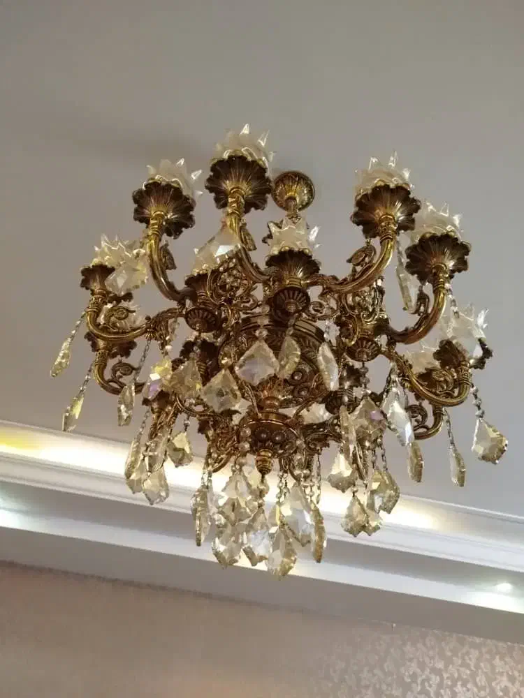 دو عدد لوستر 12شاخه در حد نو|لوستر و چراغ آویز|تهران, فدک|دیوار