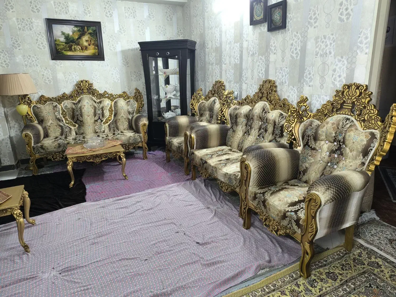 مبل ۷نفره سالم|مبلمان خانگی و میز عسلی|قدس, شهرقدس|دیوار